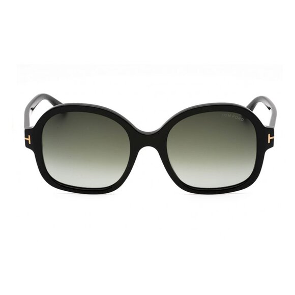 NEW FT01034/S 01B TOM FORD TF1034 01B WOMEN SHINY BLACK/SMOKE GRADIEN SUNGLASSES - Picture 2 of 4